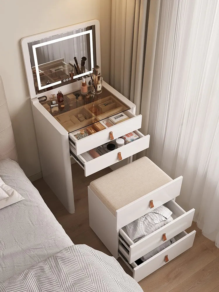 Modern Vanity Desk Set with Mirror