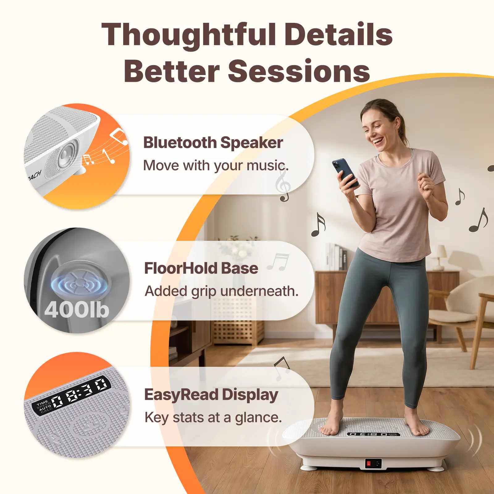 Merach Vibration Plate Exercise Machine for Home Gym