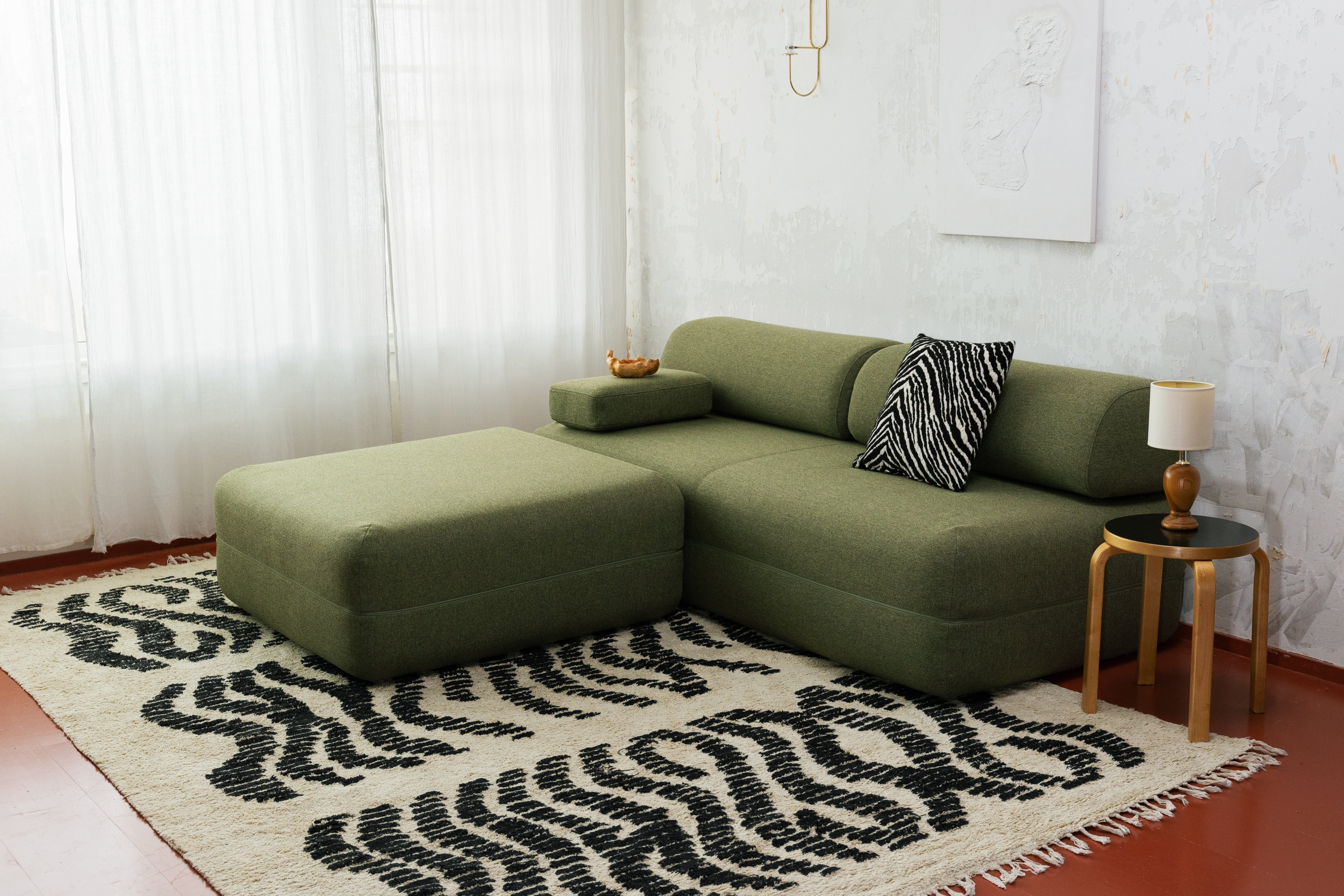 Whzyxd King sofa mode olive green