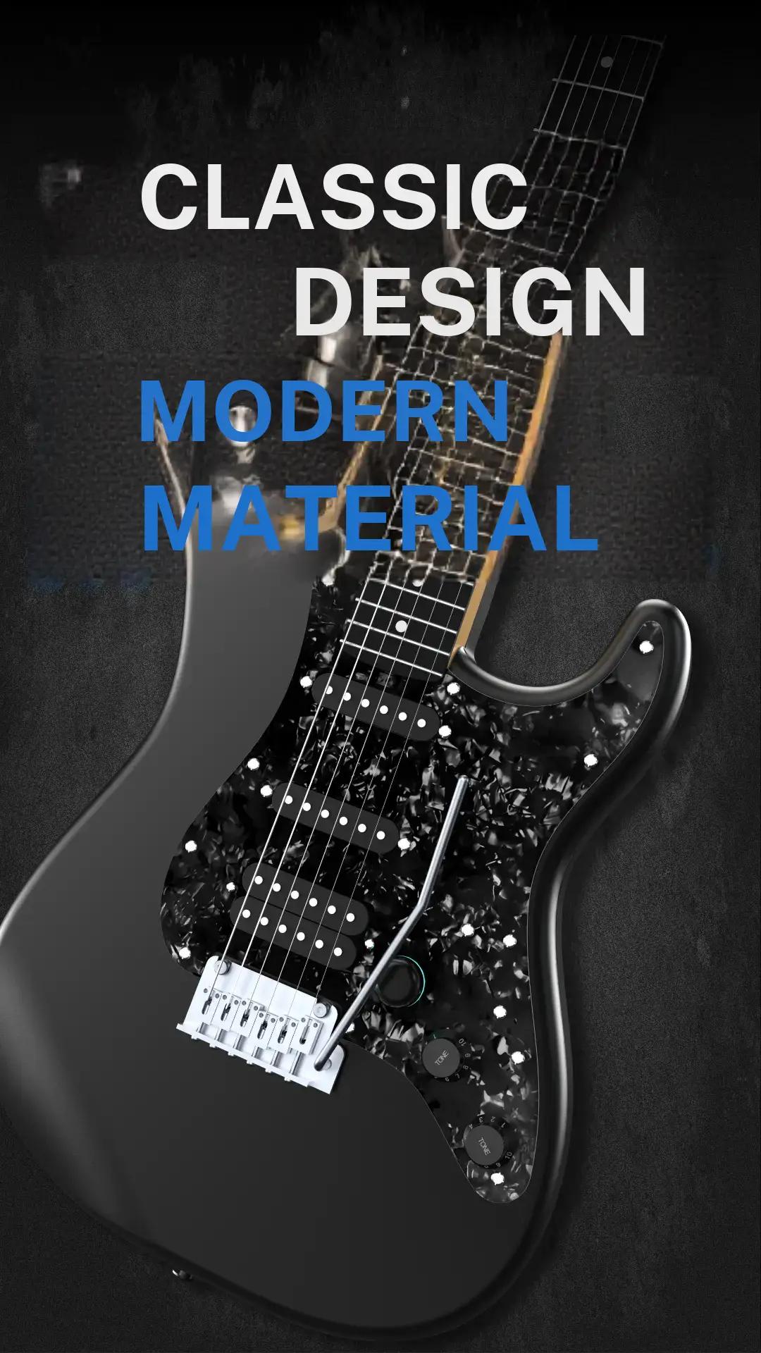 【Zero Gear Rocker】Xmari Smart Electric Guitar with DSP Effects, 4 Presets, USB C OTG Recording, Headphone Output, Alnico Pickups w/Coil Split, Carbon Fiber Body Gig Bag Strap Cable & Picks【no built in amp】24 Hour Shipping 2 Year Warranty #SohoChic