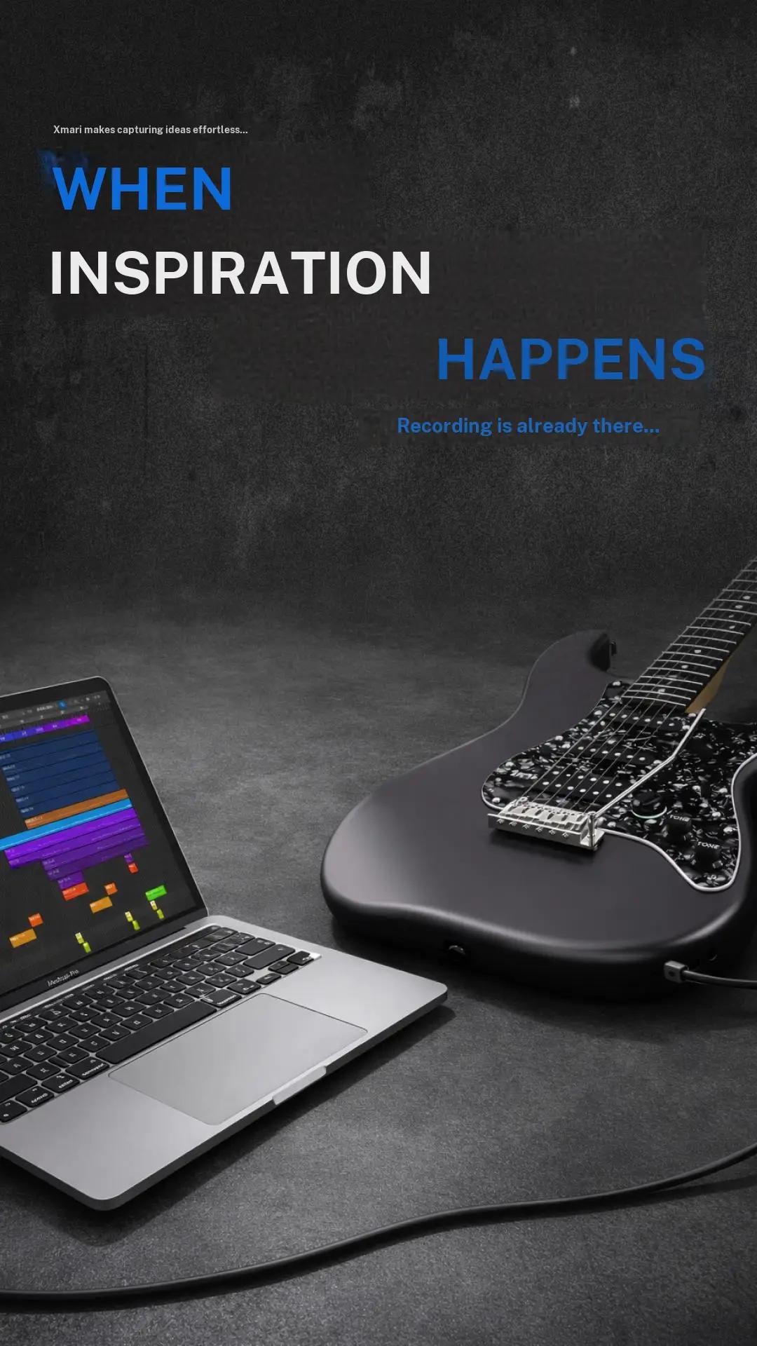 【Zero Gear Rocker】Xmari Smart Electric Guitar with DSP Effects, 4 Presets, USB C OTG Recording, Headphone Output, Alnico Pickups w/Coil Split, Carbon Fiber Body Gig Bag Strap Cable & Picks【no built in amp】24 Hour Shipping 2 Year Warranty #SohoChic