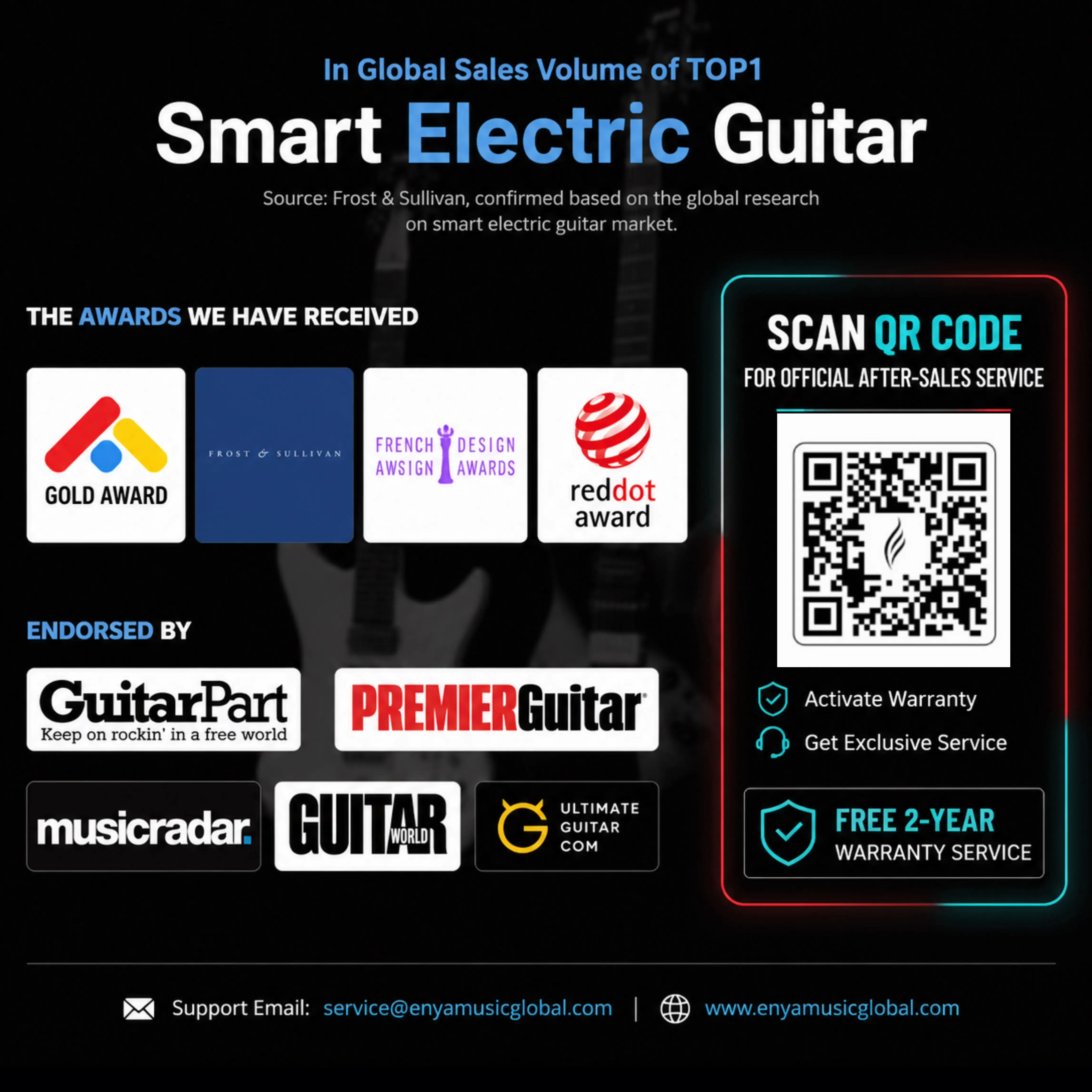 Zero-Gear Rocker Xmari Electric Guitar with DSP Effects