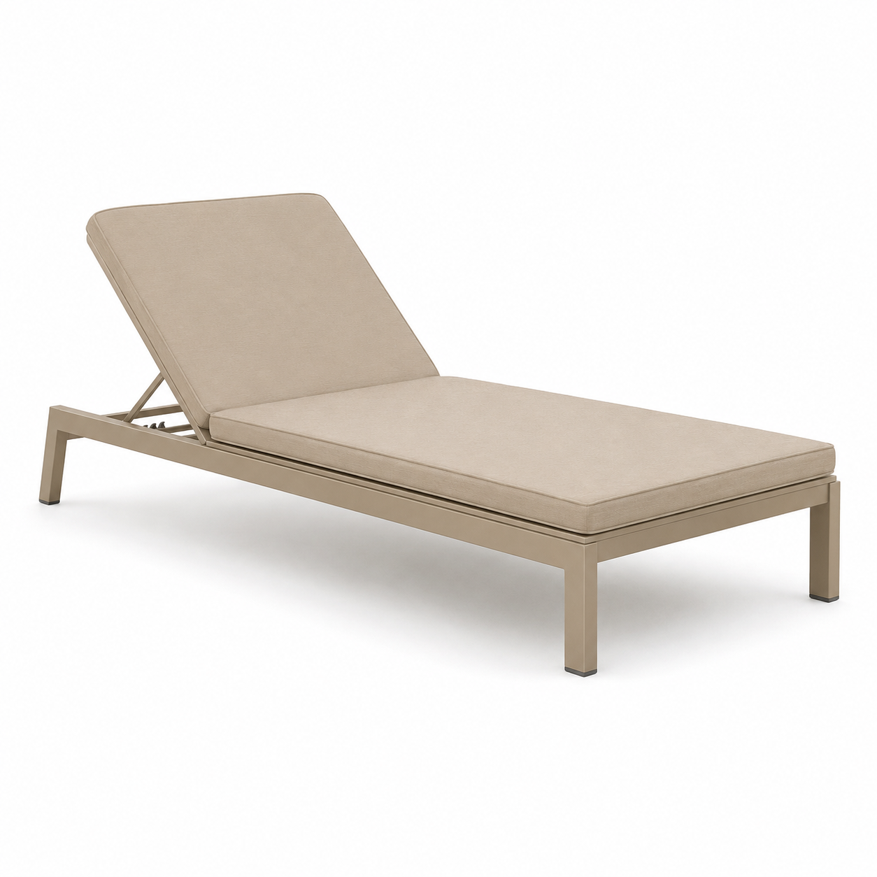 Outdoor Tagesliege Sandbeige mit verstellbarer Rückenlehne