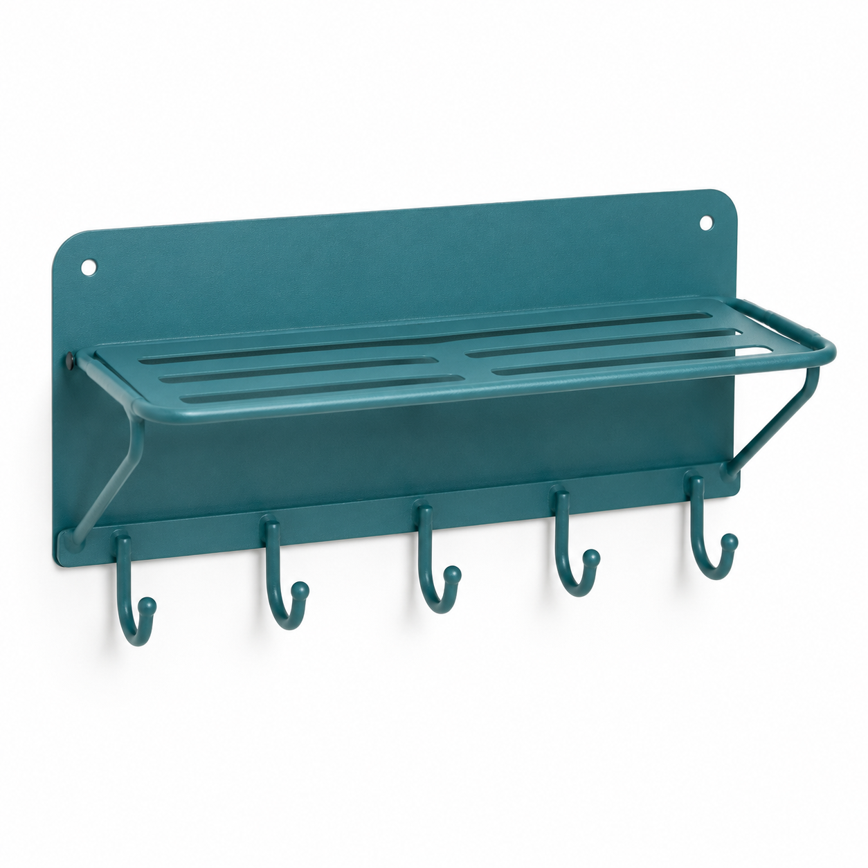 Wandorganizer Outdoor Teal mit Haken und Ablage
