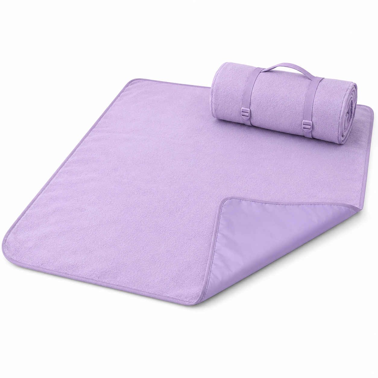 Picknickdecke Lavendel 200x200 cm mit wasserabweisender Unterseite
