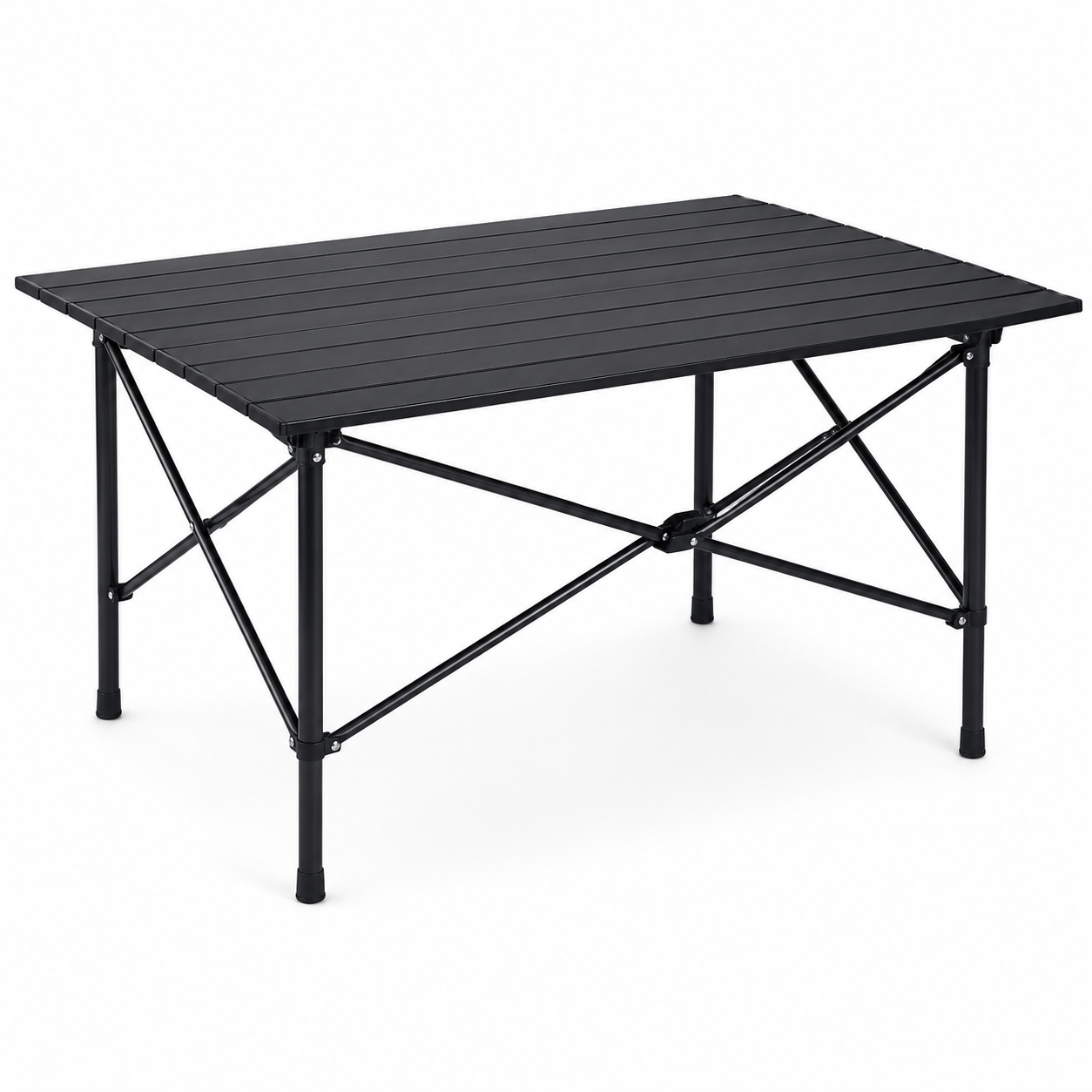 Kompakter Campingtisch Schwarz klappbar 90x60 cm