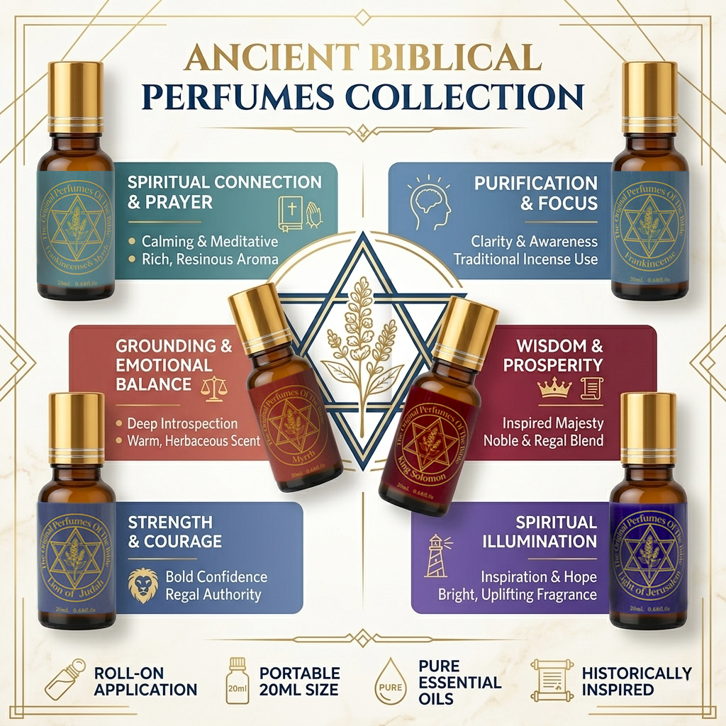 Anointing Oil 20ml | Blessings from The Holy Lands | Blessed Olive Oil from Jerusalem with Biblical Spices Ball type