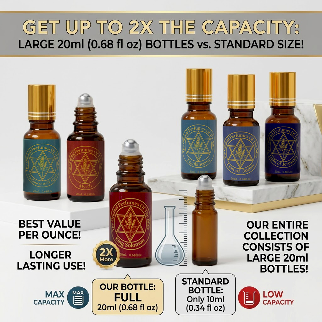 Anointing Oil 20ml | Blessings from The Holy Lands | Blessed Olive Oil from Jerusalem with Biblical Spices Ball type