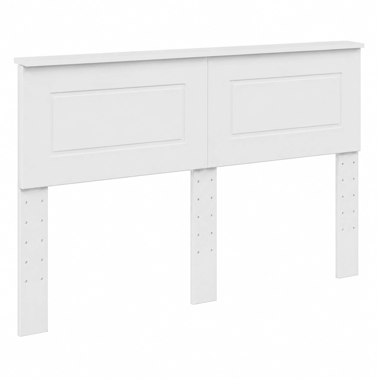 Tête de lit blanche moderne en bois, design urbain épuré