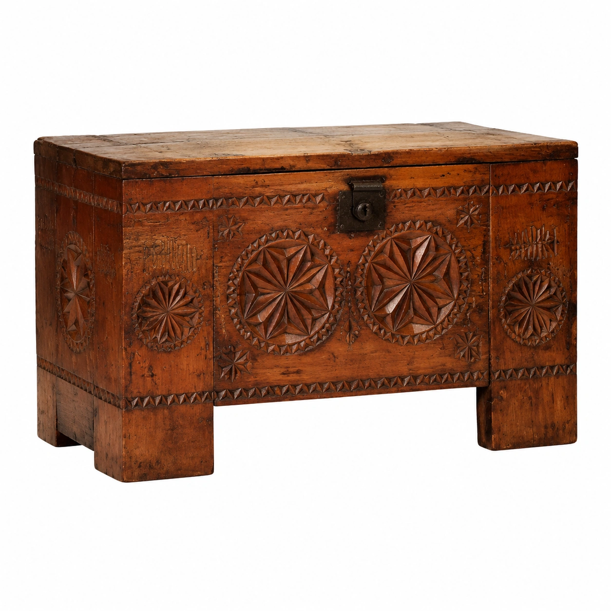 Chaise en Bois Massif Style Alpin