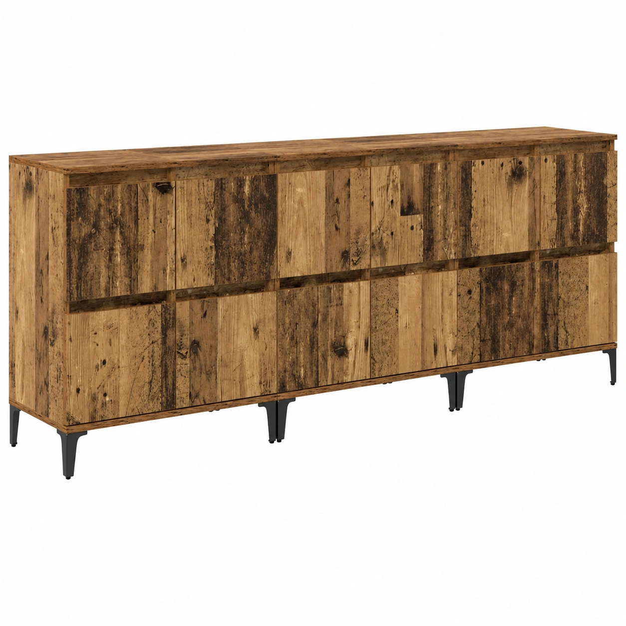 Ensemble de Buffets en Bois Ancien pour Rangement Moderne