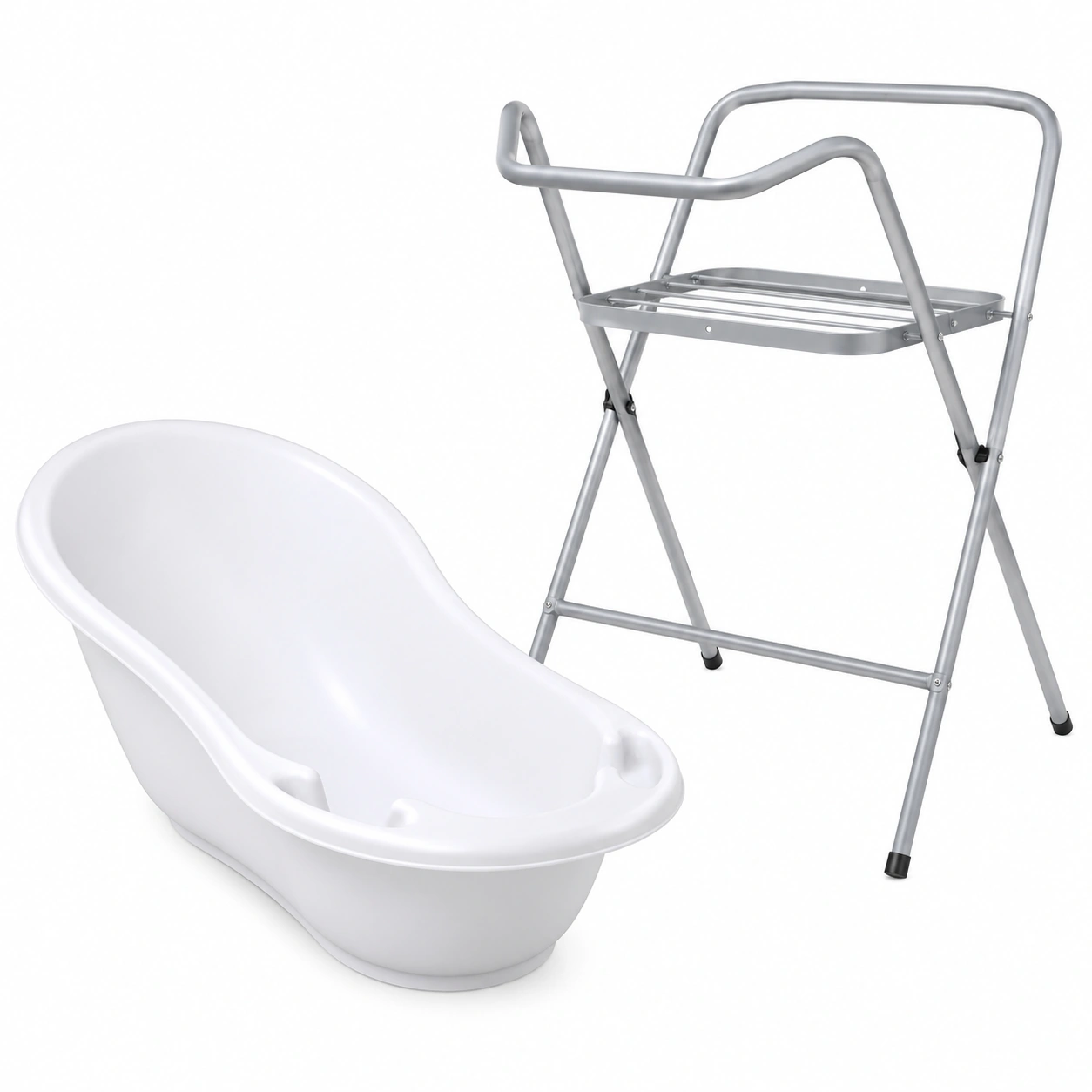 Baignoire pour bébé avec thermomètre et pieds