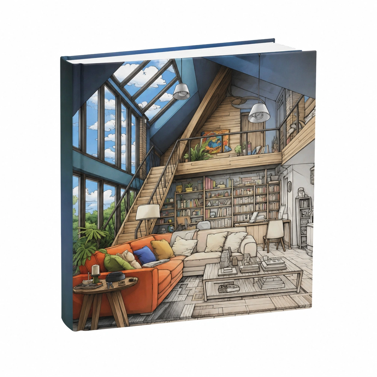 Cahier de Coloriage Architectures pour Adultes et Enfants