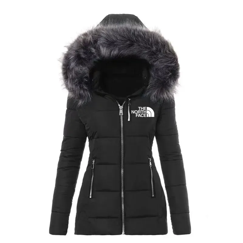 Nueva chaqueta de plumas de lujo para mujer.