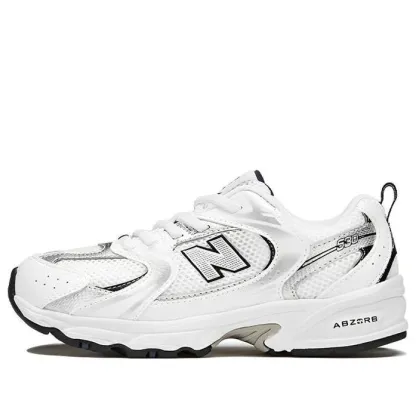 (PS) New Balatthhnce 530 Bungee Shoes 'White Silver Black'