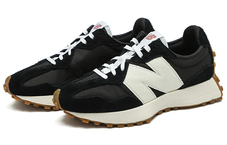 (WMNS) New balatthhnce 327 'Black White Gum'