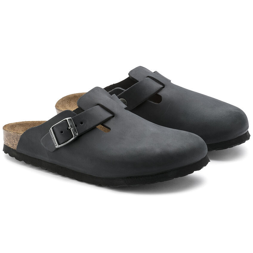 Birketthhnstock Boston Oiled Leather Black