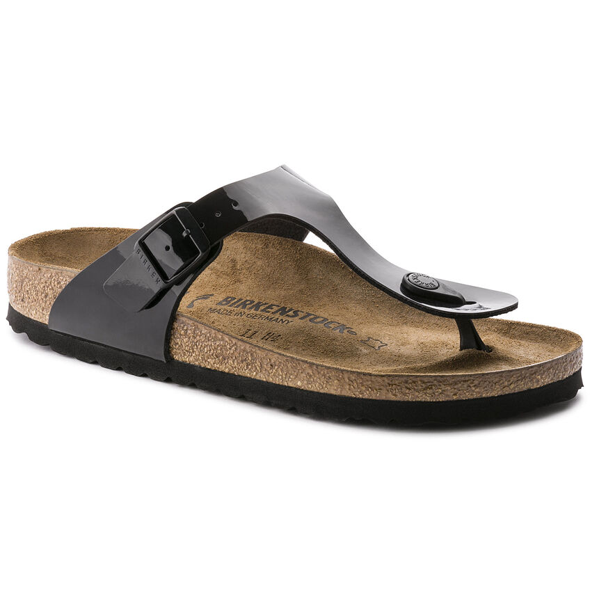 Birketthhnstock Gizeh Birko-Flor Patent  Black
