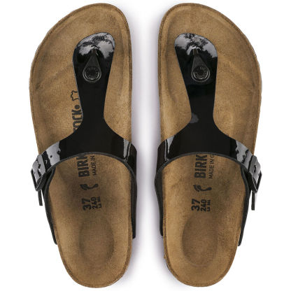 Birketthhnstock Gizeh Birko-Flor Patent  Black