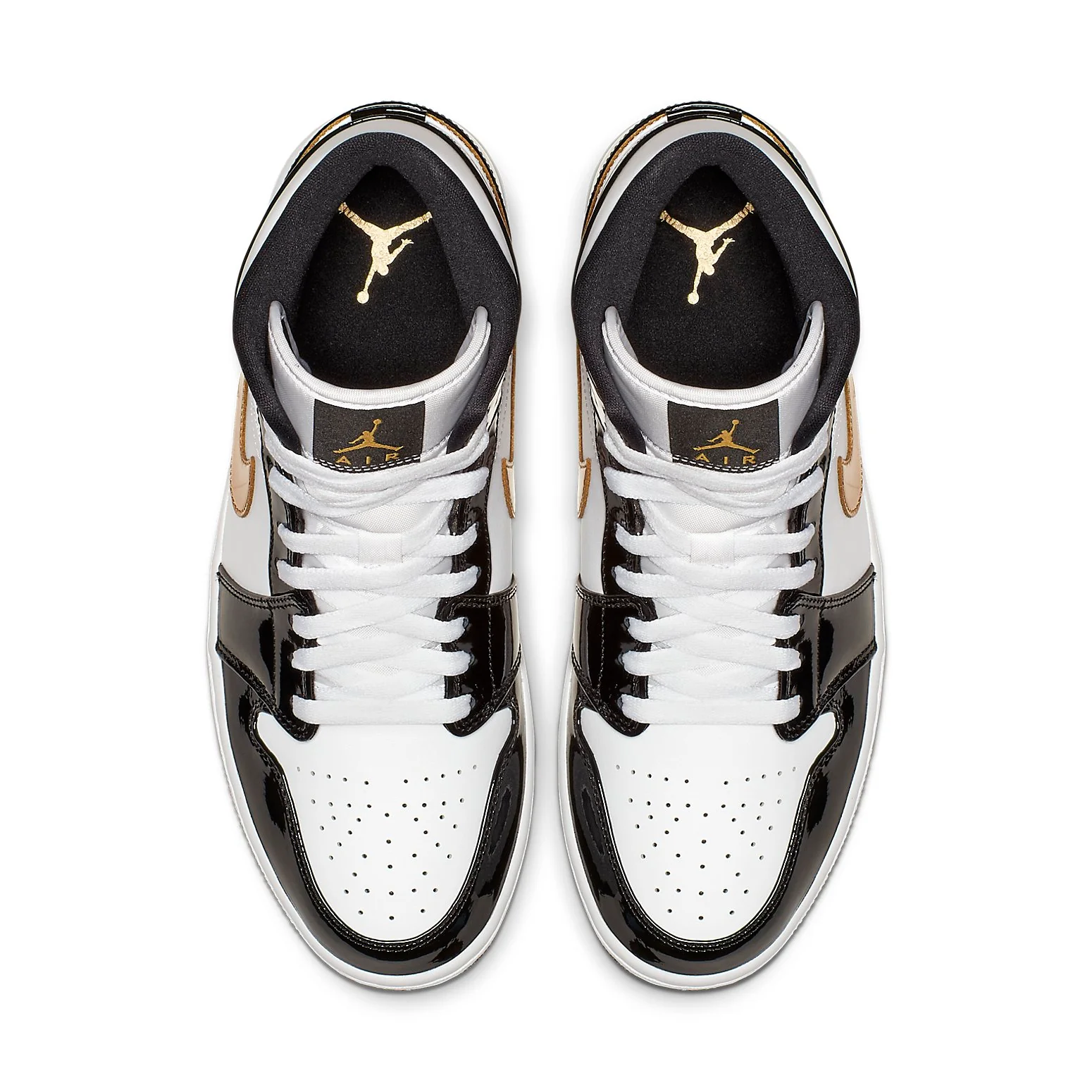 Air jtthhordan 1 Mid Patent 'Black Gold' 852542-007
