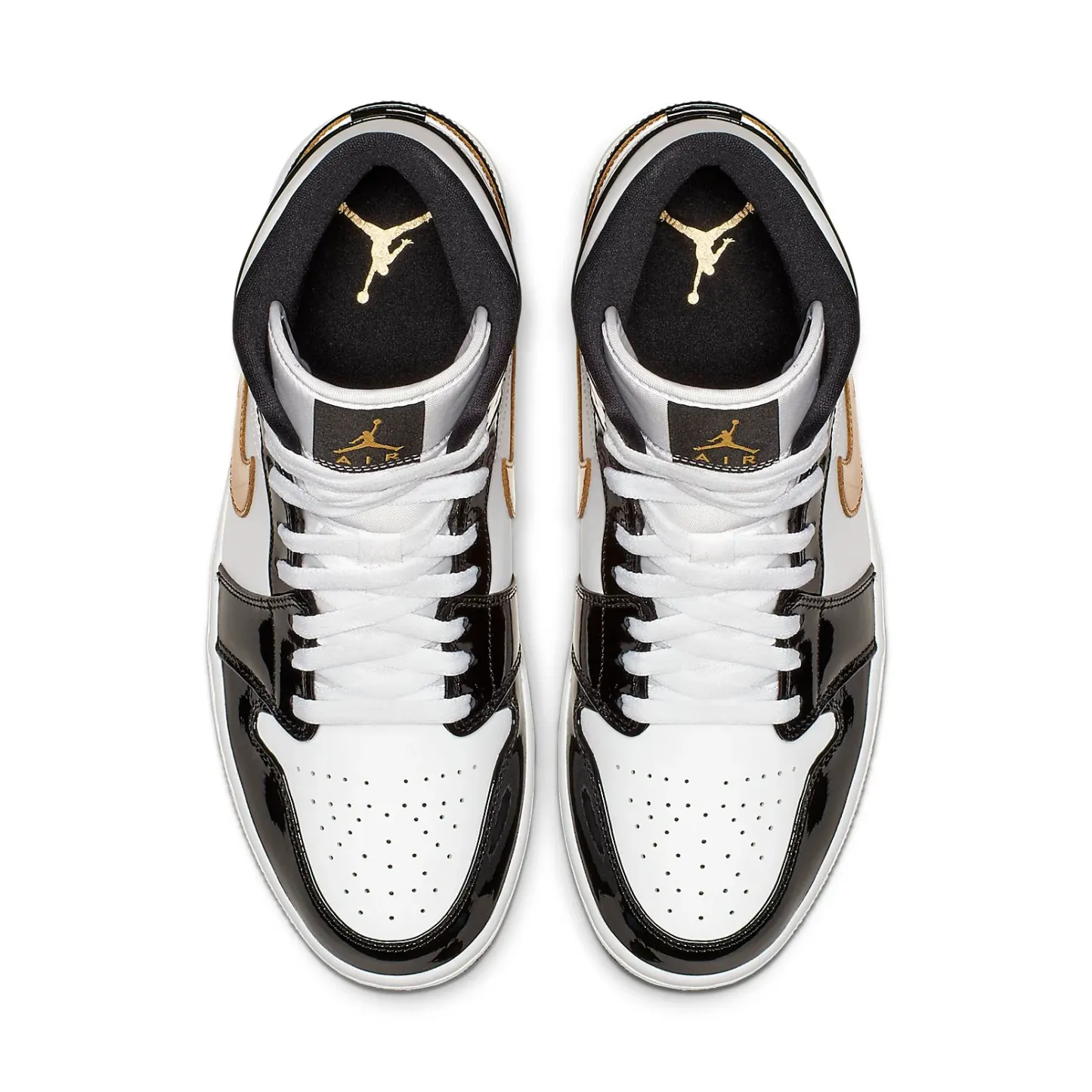 Air jtthhordan 1 Mid Patent 'Black Gold' 852542-007