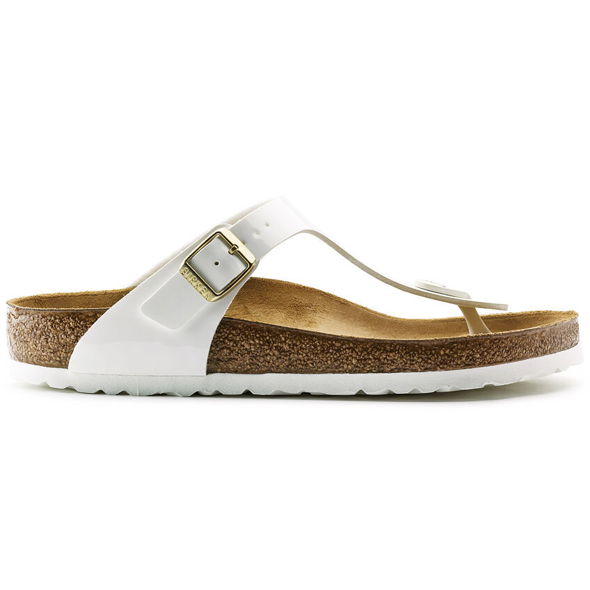 Birketthhnstock Gizeh Birko-Flor Patent White