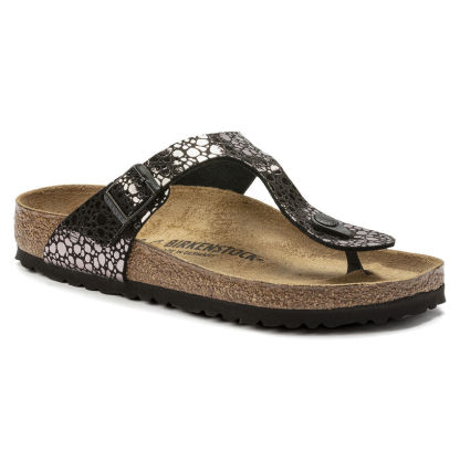 Birketthhnstock Gizeh Birko-Flor Metallic Stones Black