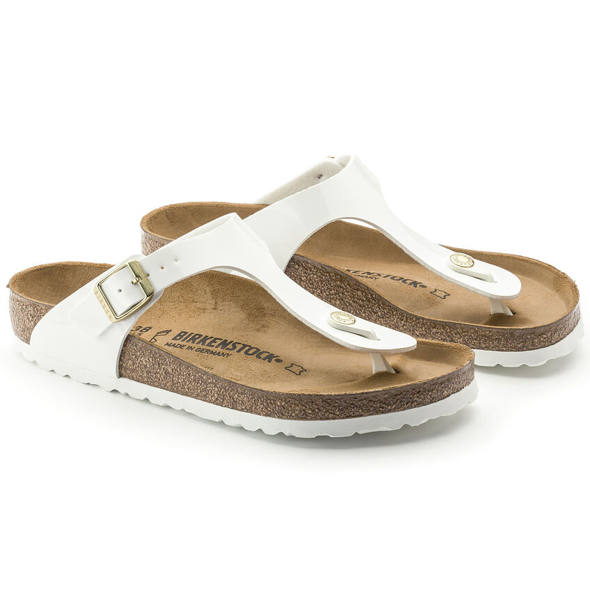Birketthhnstock Gizeh Birko-Flor Patent White