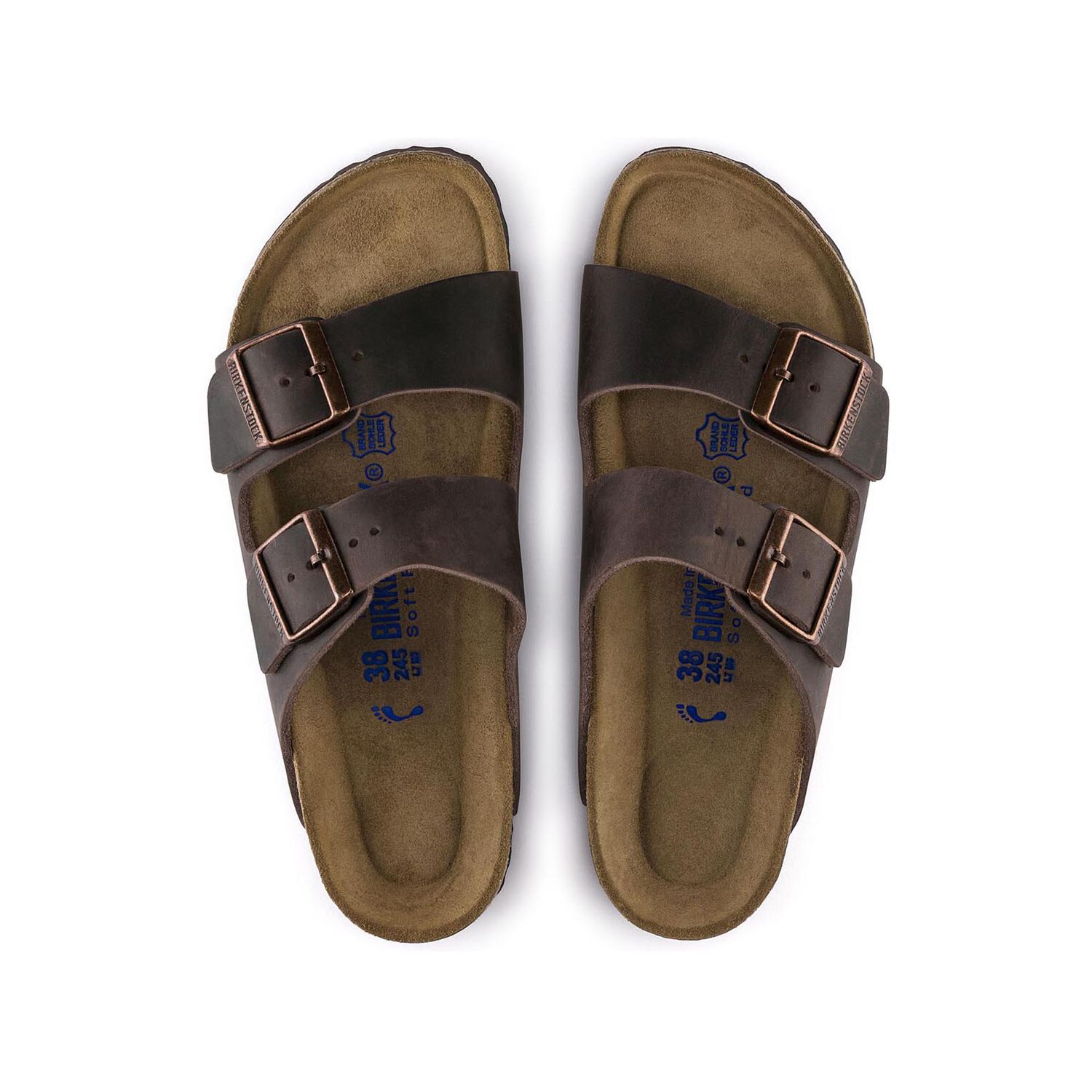 Arizona Soft Footbed Oiled Leather  Habana