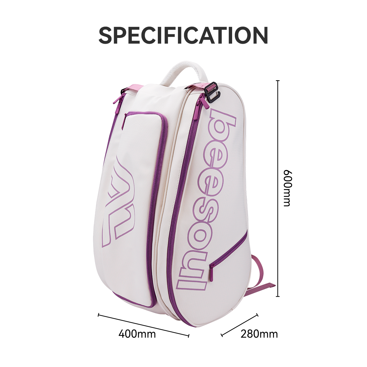 Beesoul Professional Pickleball Bag: Large-Capacity Backpack with Shoe Compartment—Pickleball Backpack for Men and Women