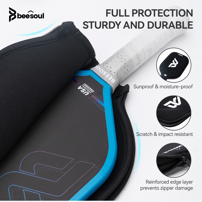 Beesoul Pickleball Racket Universal Protective Cover—Waterproof, Wear-Resistant, Shock-Resistant, and Dust-Proof