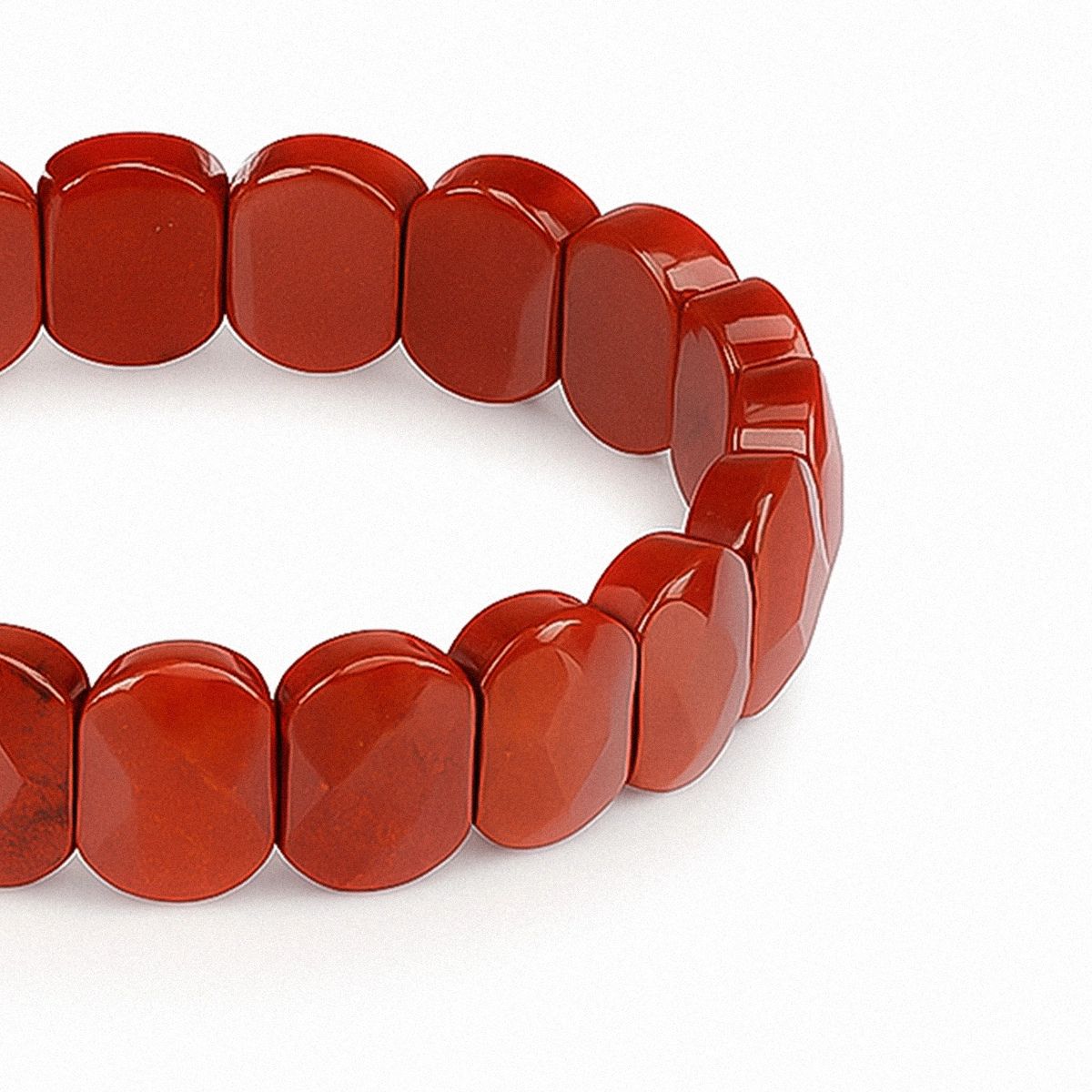Red Jasper Flat Bracelet