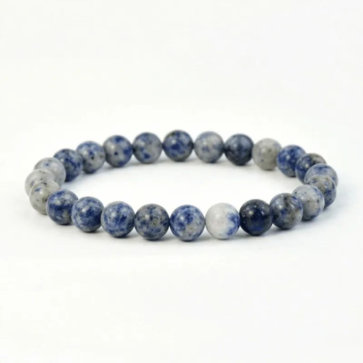 Blue Spot Jasper Round Bracelet