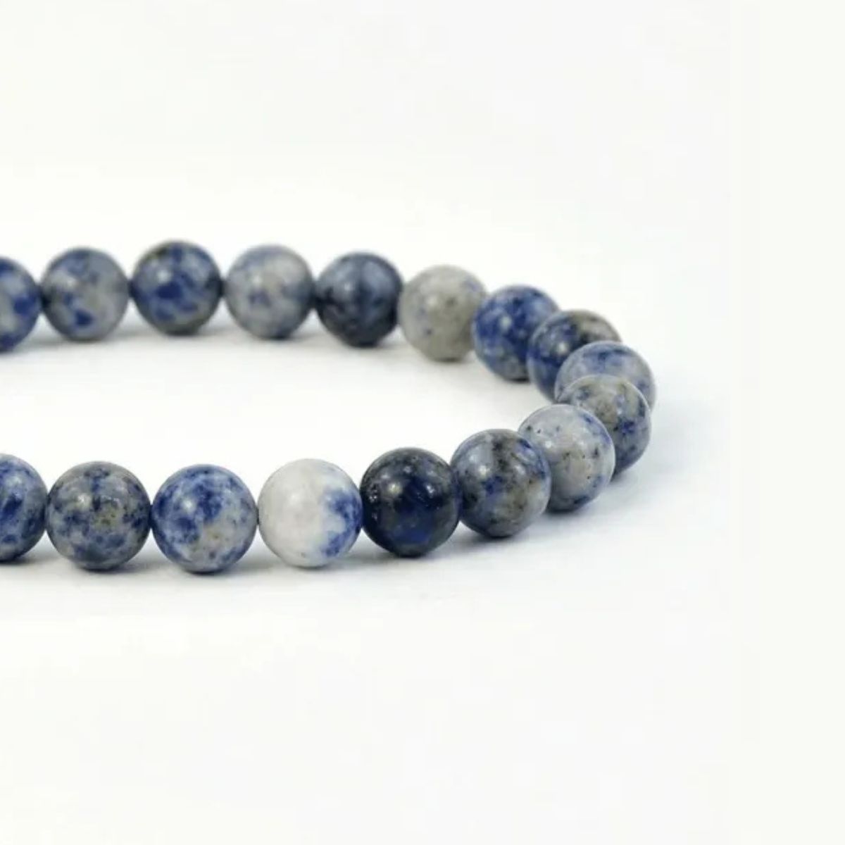 Blue Spot Jasper Round Bracelet