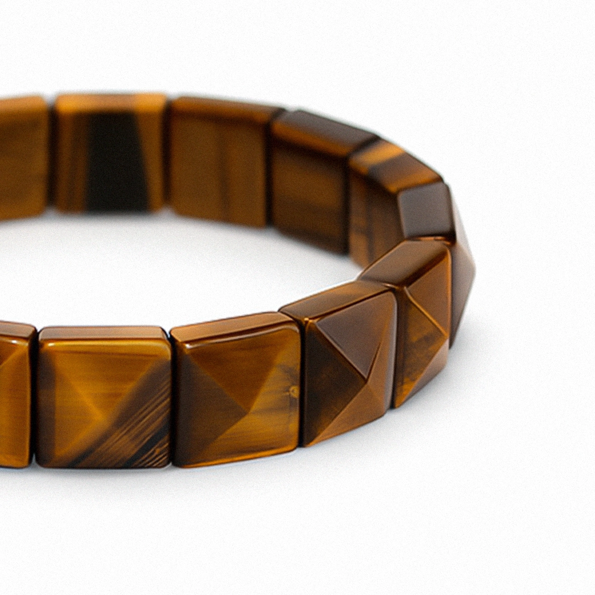 Yellow Tiger's Eye Flat Bracelet