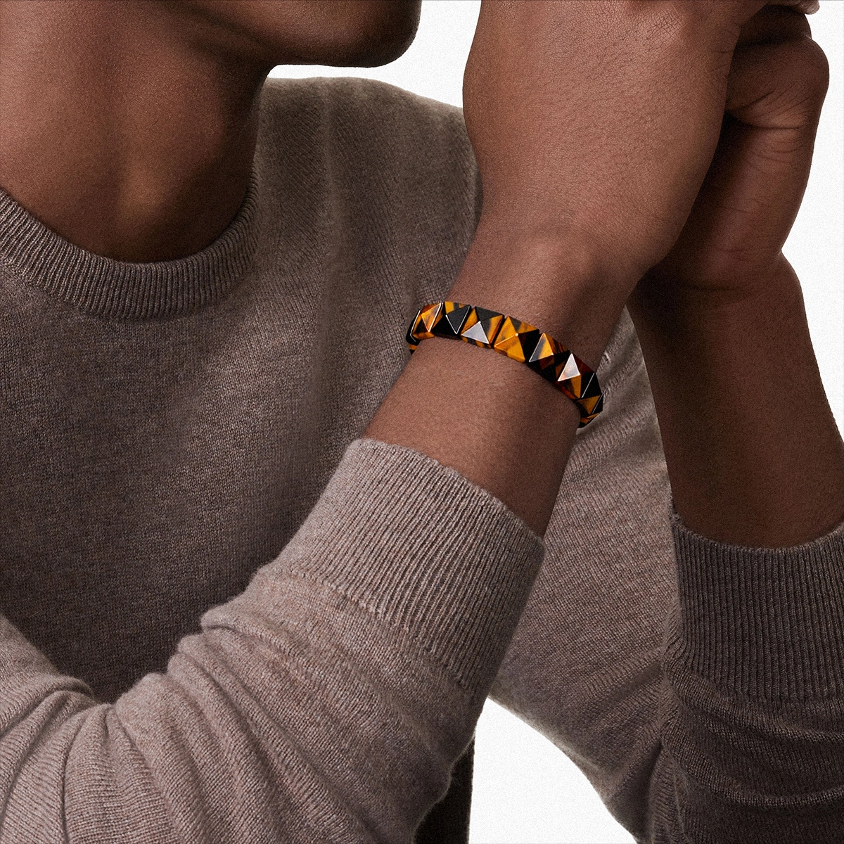 Yellow Tiger's Eye Flat Bracelet