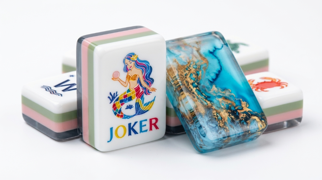 Ocean Mermaid Mahjong Tiles