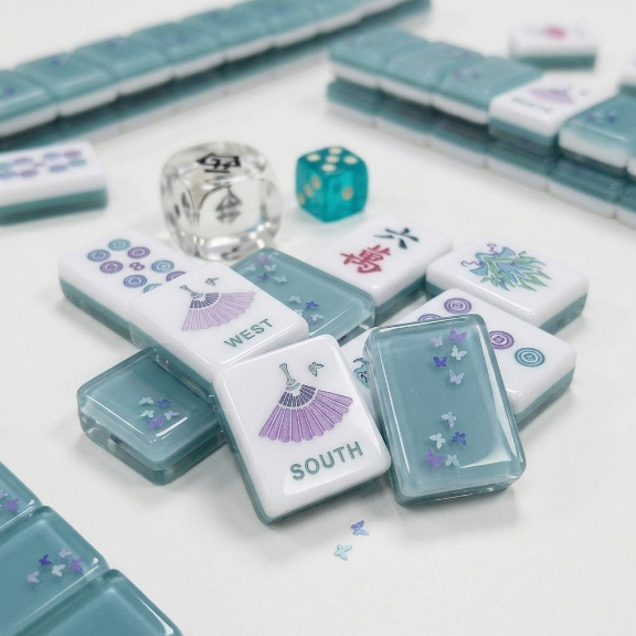 Blue Jelly Butterfly Mahjong