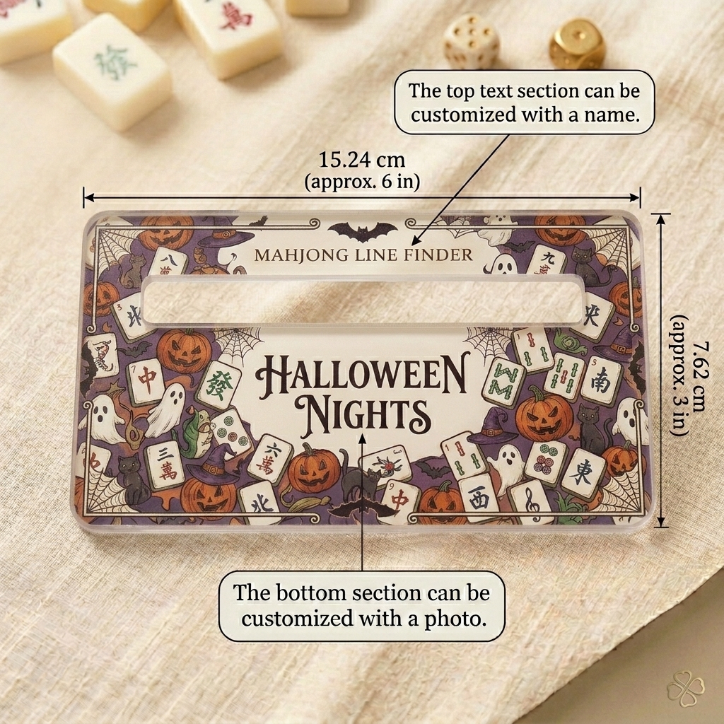 Personalized Mahjong Line Finder, best gift for your Mahjong Partners