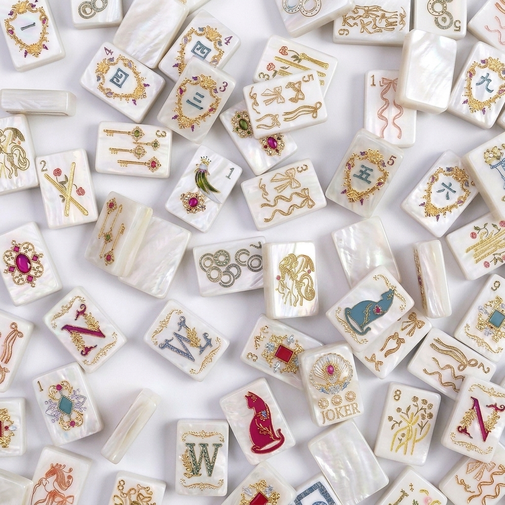 Baroque Mahjong Tiles