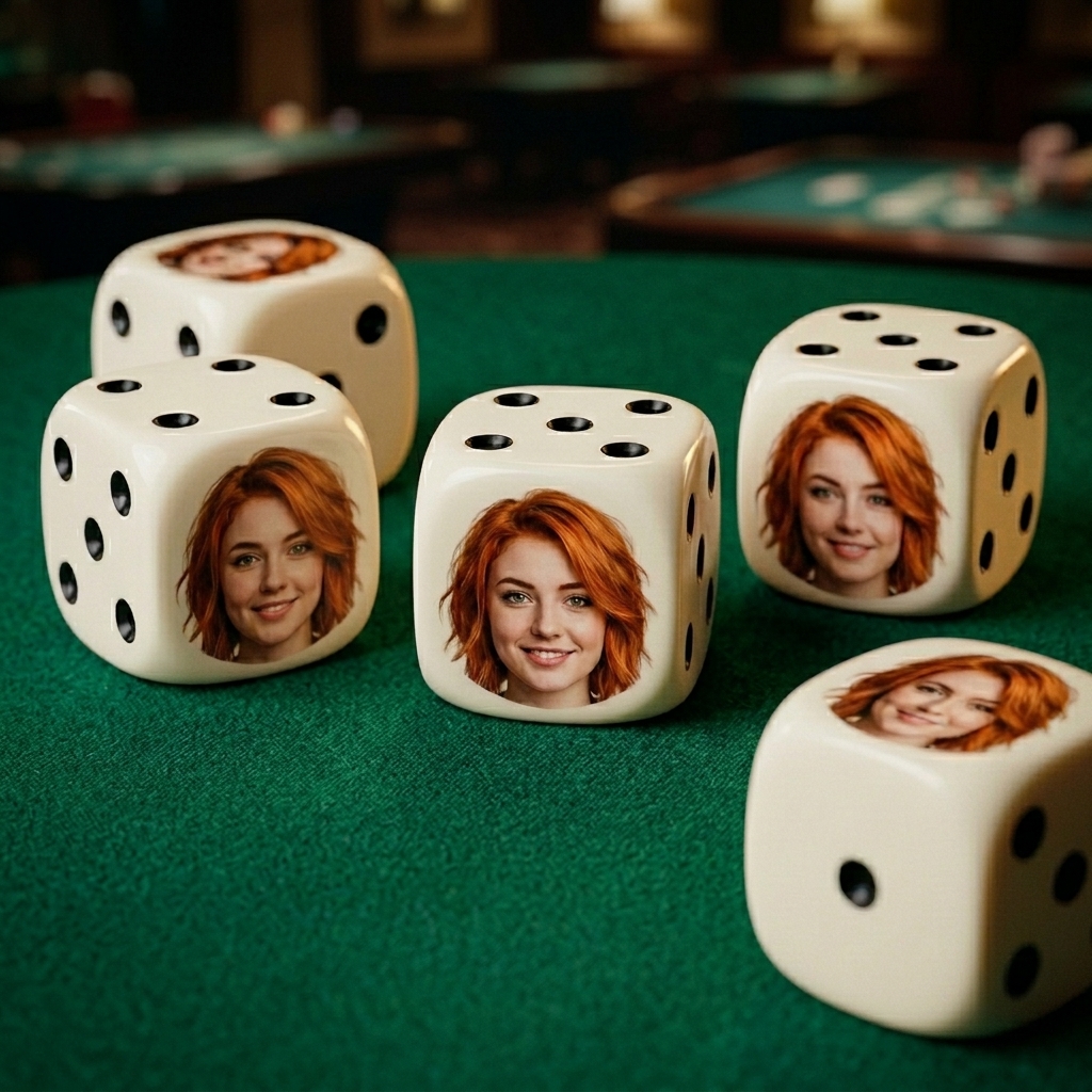 Personalised Dice with Photo for Pets & People