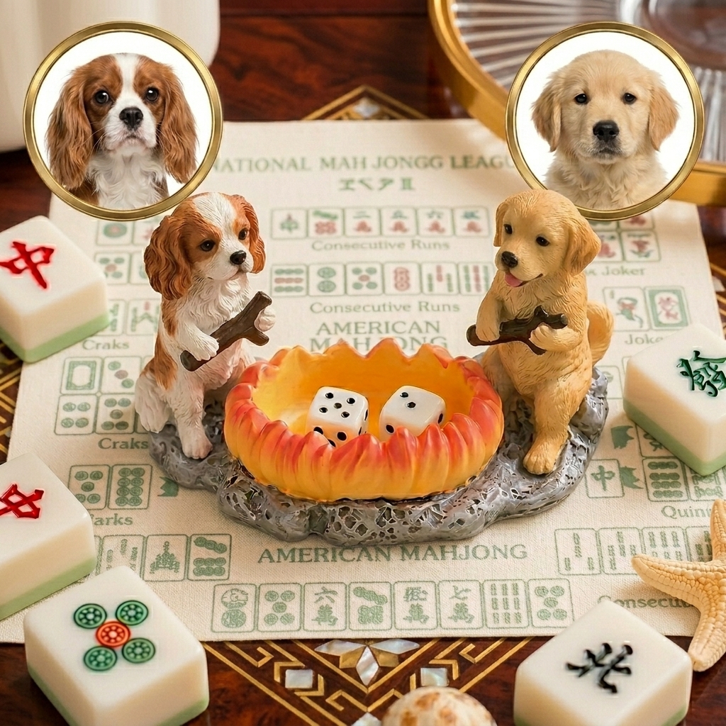 Customized Dice Holder with pet photo(Resin 3D Printed)