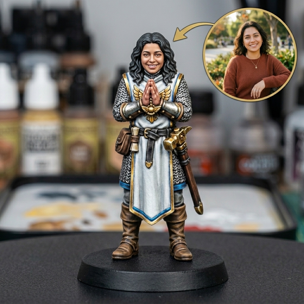 Personalised TTRPG Miniatures for Tabletop Gaming, Cleric