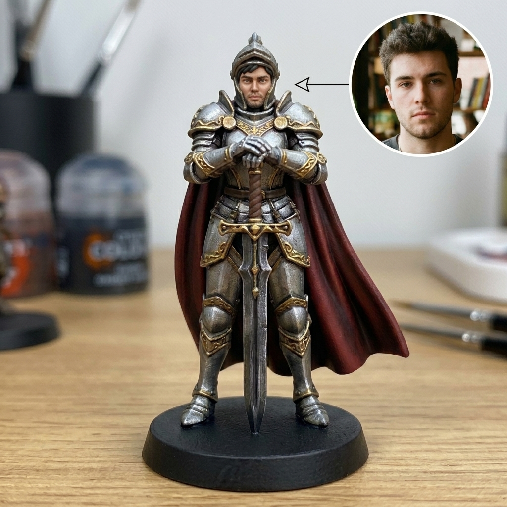 Personalised TTRPG Miniatures Paladin
