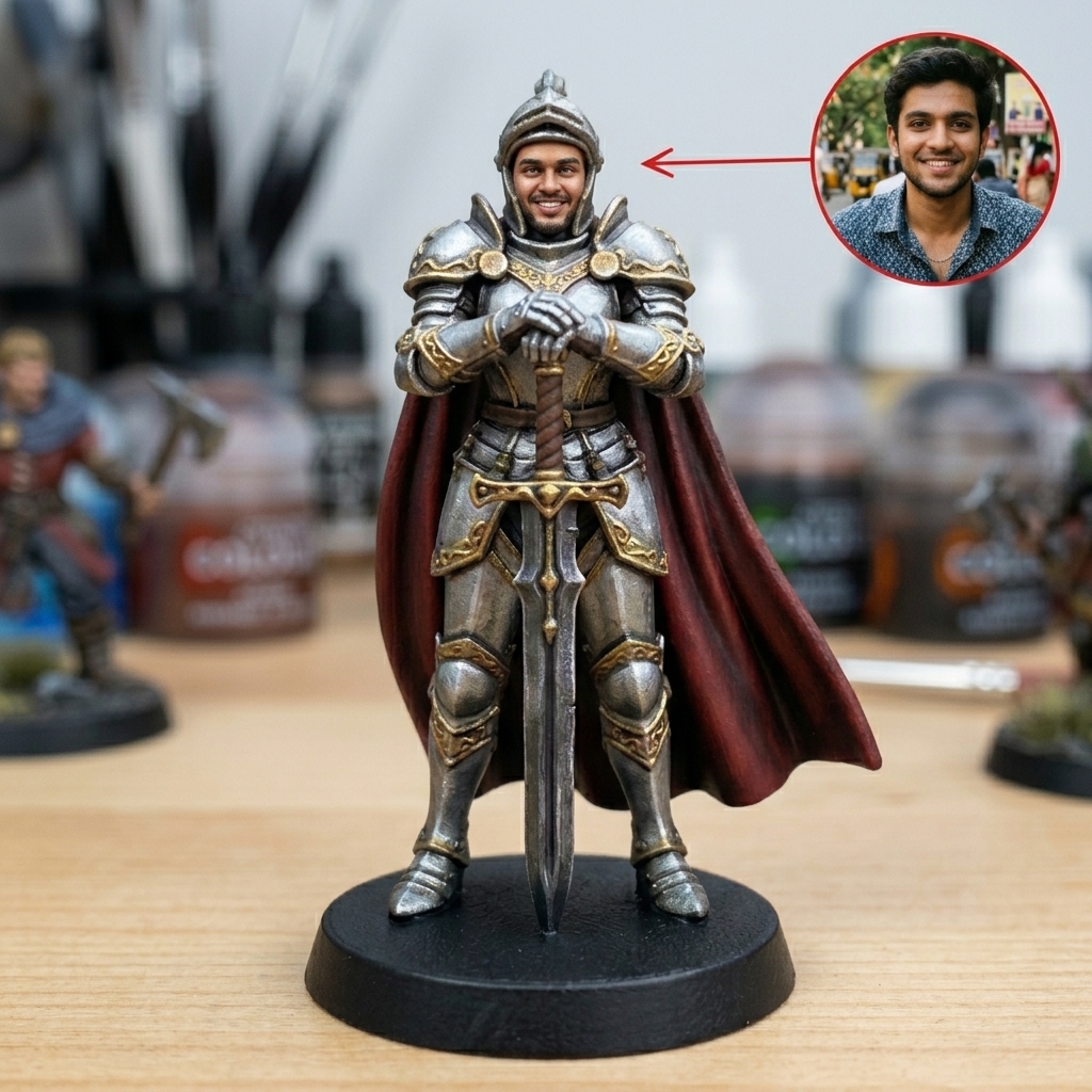 Personalised TTRPG Miniatures Paladin