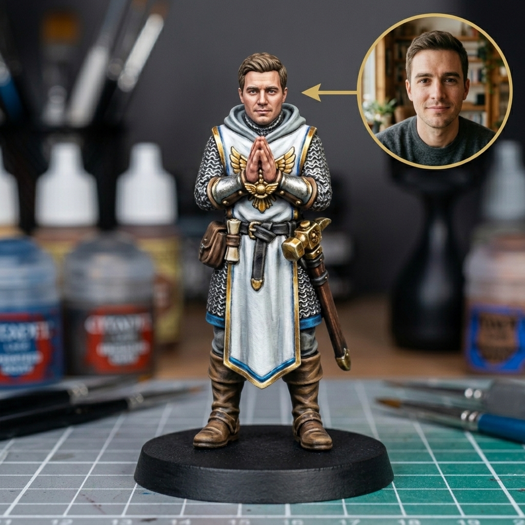 Personalised TTRPG Miniatures for Tabletop Gaming, Cleric