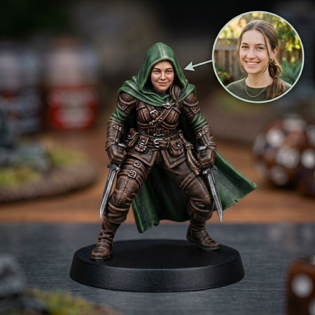 Personalised TTRPG Miniatures for Tabletop Gaming, Rogue