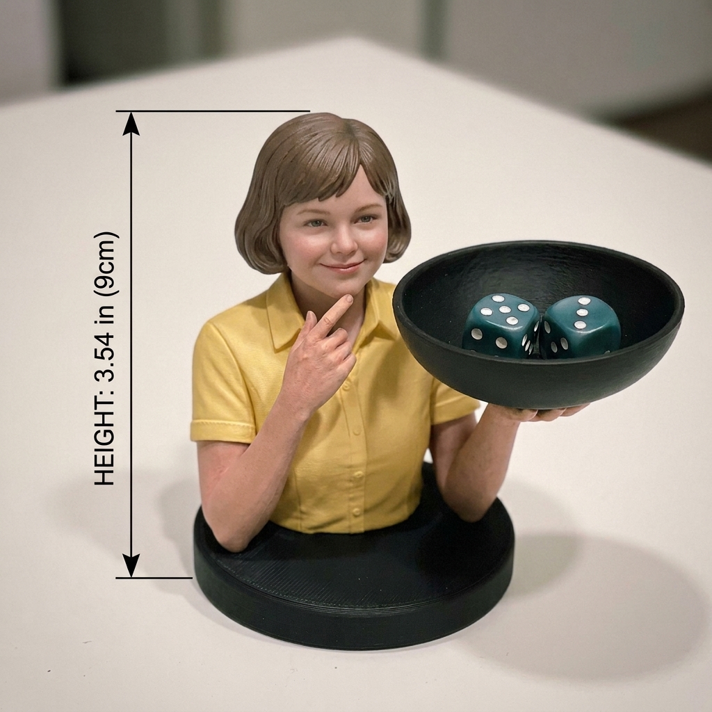 Customized Dice Holder with Personal Portrait