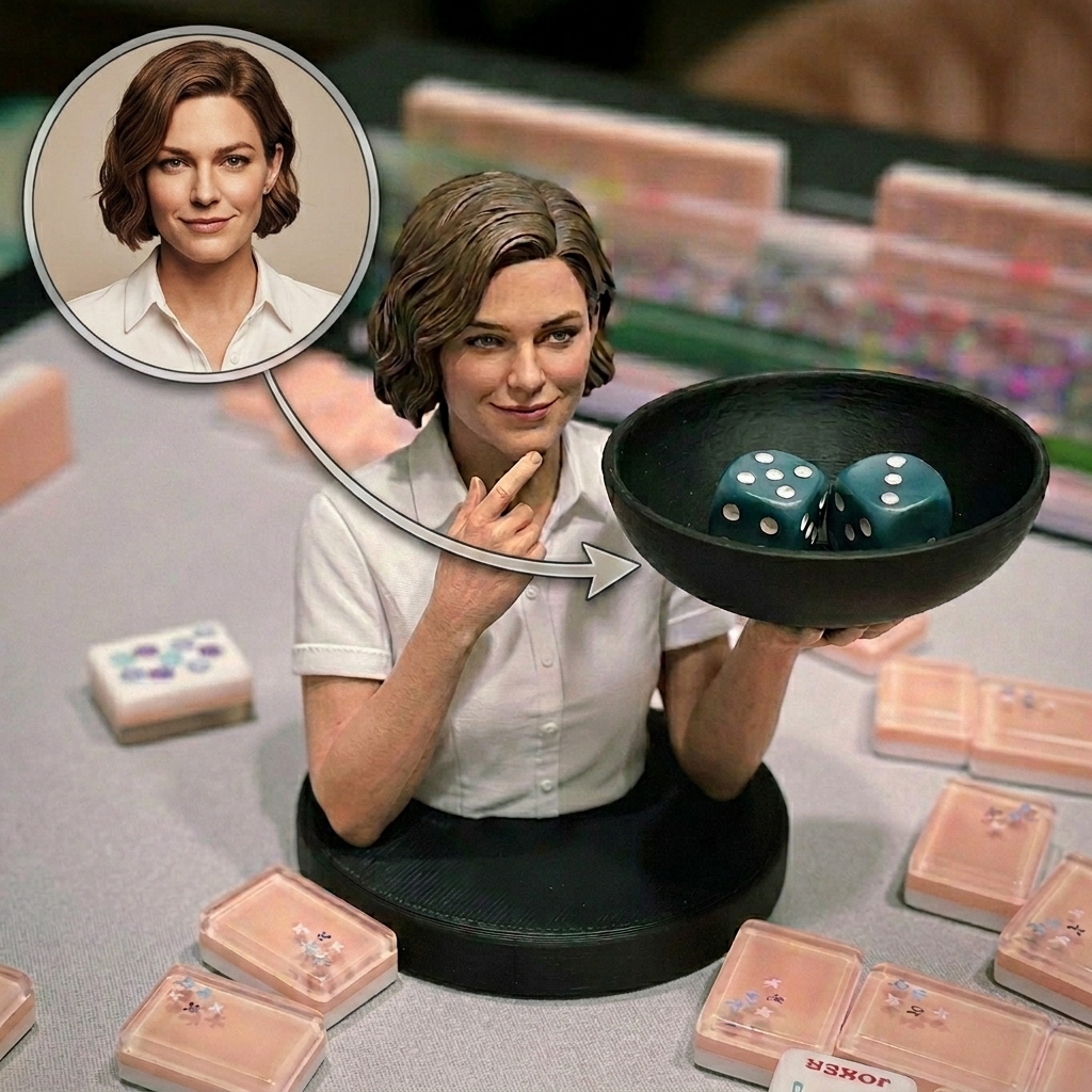 Customized Dice Holder with Personal Portrait