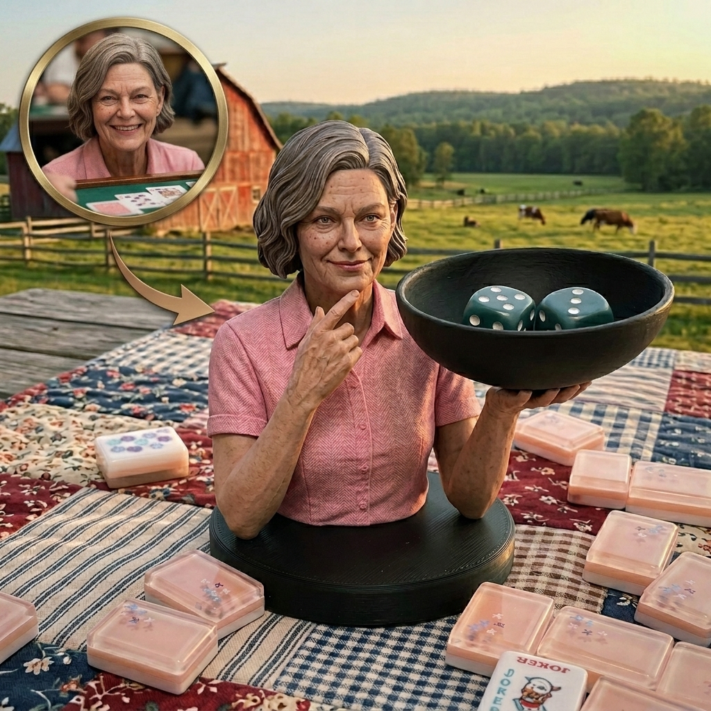 Customized Dice Holder with Personal Portrait